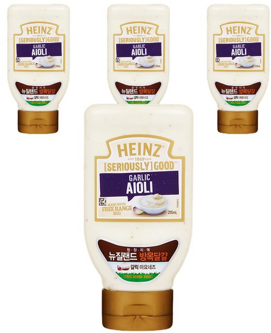 하인즈 굿 갈릭 아이올리 마요네즈, 295ml, 4개