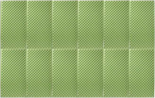 超輕量露營登山折疊蛋殼鋁箔睡墊, 綠色