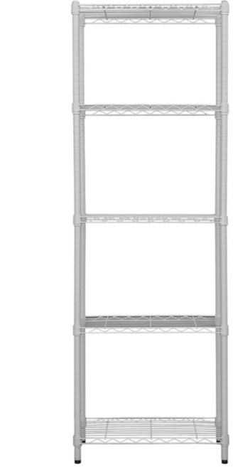 dayneeds 日需百備 輕型烤漆五層架 鐵力士架 收納層架, 白色, 5層