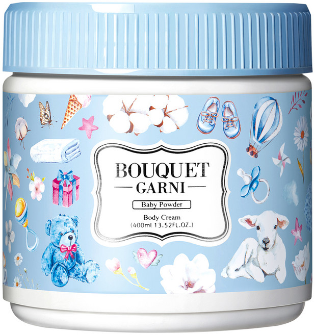 부케가르니 딥 너리싱 바디크림 베이비파우더향, 400ml, 1개