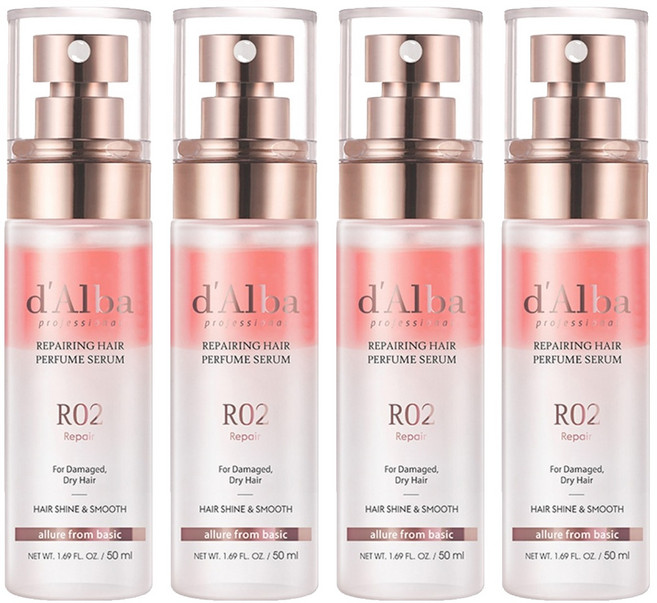 달바 프로페셔널 리페어링 헤어 퍼퓸 세럼 로제프리지아, 50ml, 4개