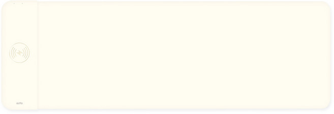 엑토 15W 무선 충전 파스텔 데스크 매트 장패드 MP-57, 아이보리, 1개