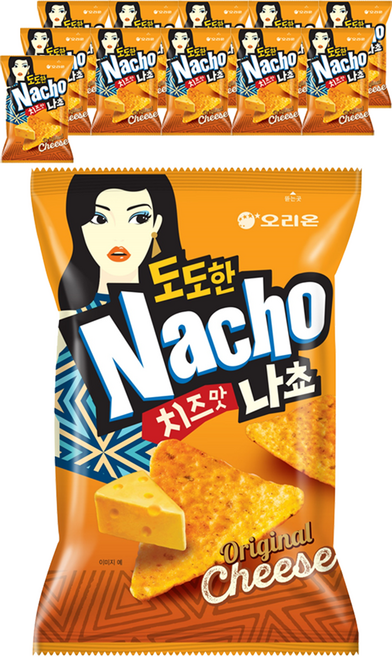 오리온 도도한 나초 치즈맛, 155g, 12개