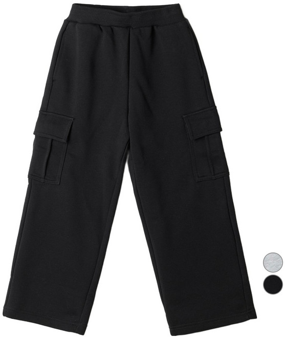 스파오키즈 아동용 카고 와이드 스웨트팬츠