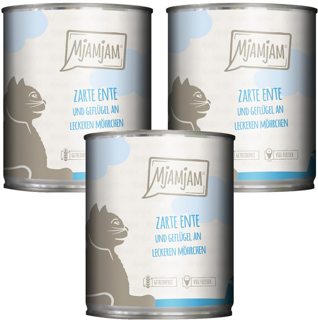 MjAMjAM 魔力喵 鮮肉主食貓罐, 800g, 3罐