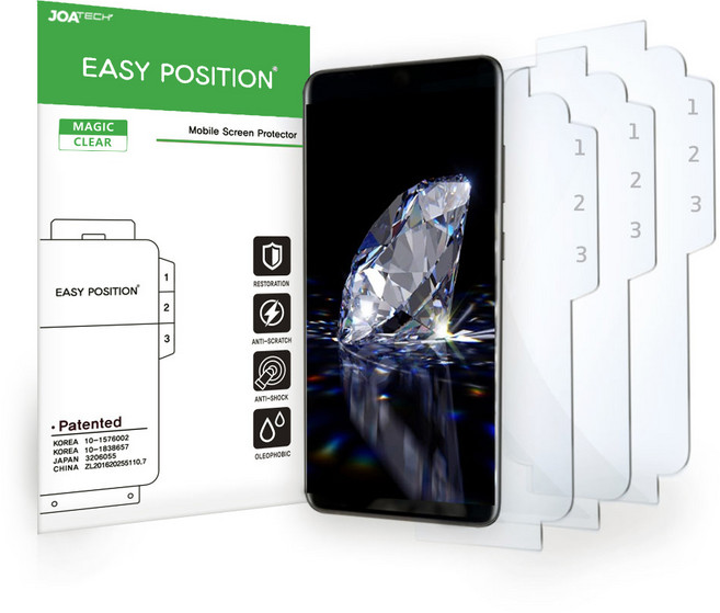 이지포지션 매직 고광택 휴대폰 액정보호필름, 3개