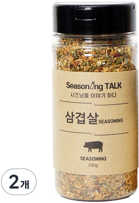 시즈닝톡 삼겹살 시즈닝, 230g, 2개