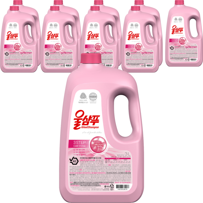 울샴푸 오리지널 본품, 3L, 10개