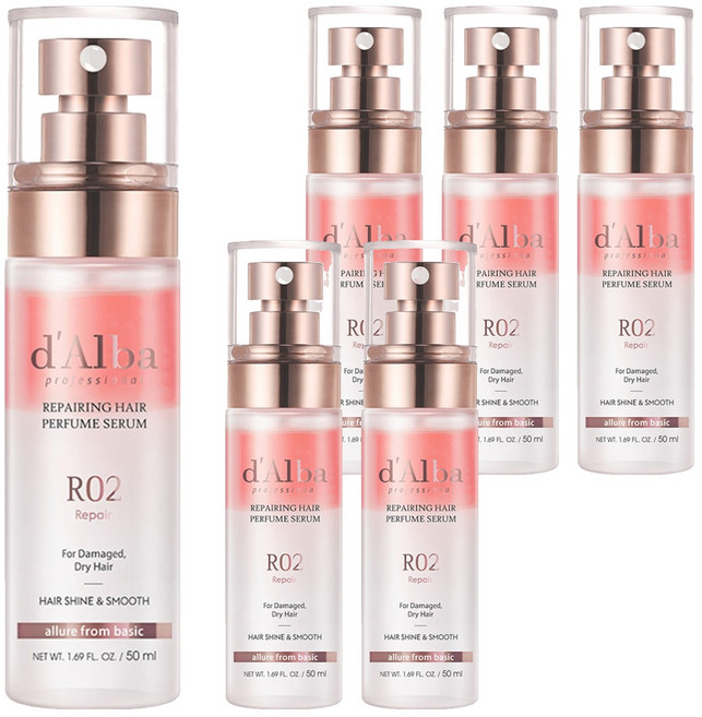 달바 프로페셔널 리페어링 헤어 퍼퓸 세럼 로제프리지아, 50ml, 6개