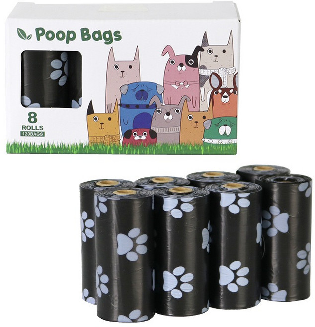 플래닛풉 풉백 배변봉투 120p, 블랙, 8개입, 1개
