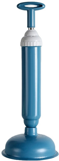 모던모어 가정용 펌핑식 변기 뚫어뻥, 블루