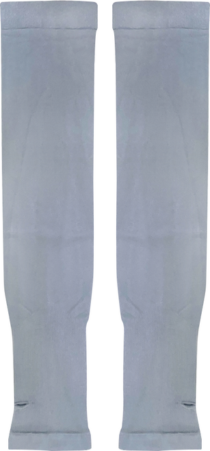 OTOBAI 歐都麥 6倍彈性抗UV防曬登山/單車運動機能袖套 台灣製 XU808 加長穿指款, 中灰色, 1雙