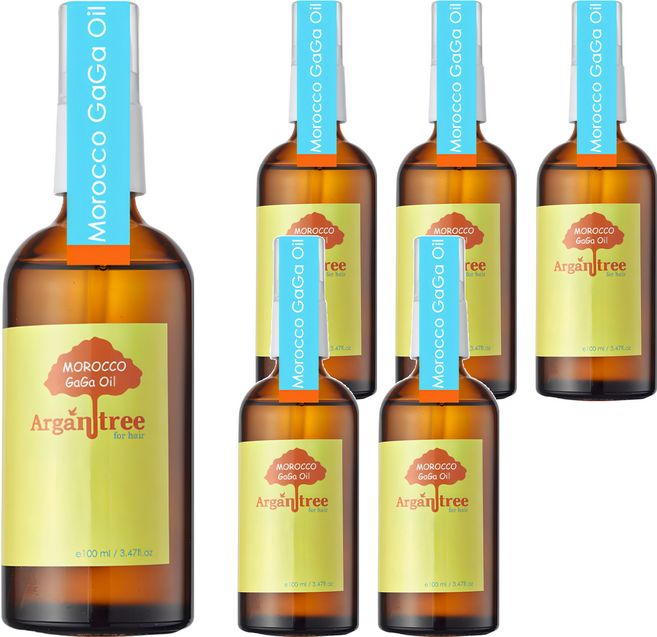 DR.GAGA 不黏手護色版摩洛哥堅果護髮油 輕浪漫, 100ml, 6瓶