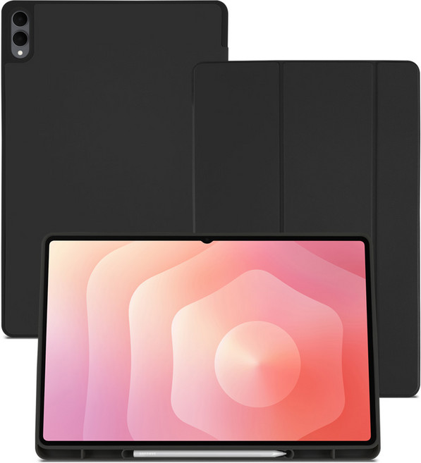 라이노핏 노블 북커버 케이스, 블랙, 1개