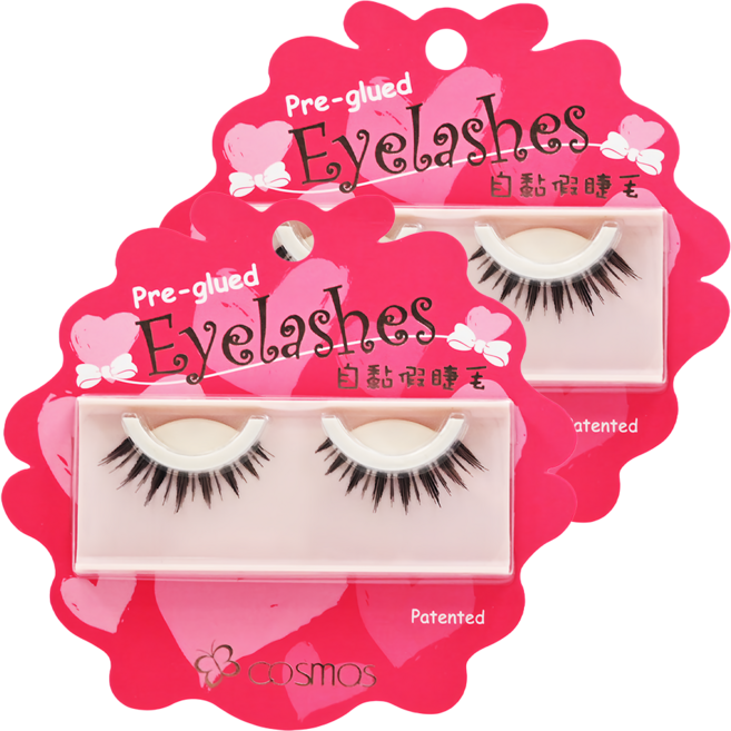 台灣 COSMOS 自黏假睫毛, #102, 2組