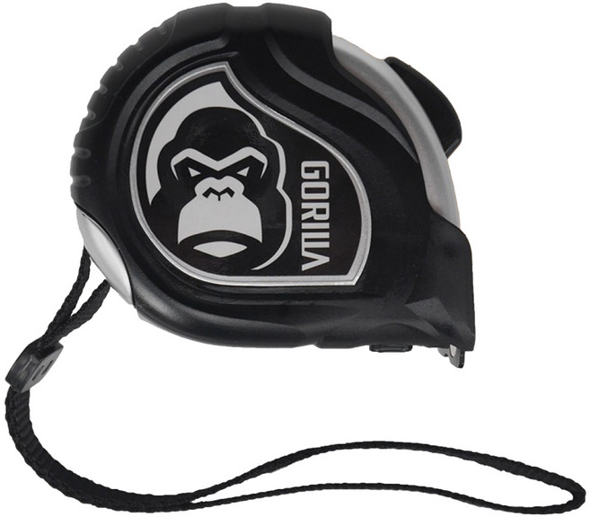 GORILLA 紳士質人手工具 銀灰雙面文公尺捲尺 8m, 1個