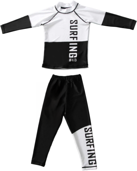 兄妹長袖防曬泳衣 長袖上衣+泳褲