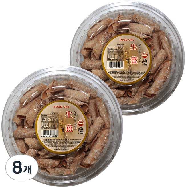 푸드원 맛을 담는 사람들 생강맛 전병, 220g, 8개