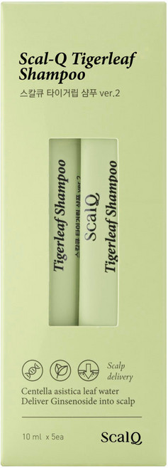 스칼큐 타이거립 기능성 샴푸 스틱 허브 시트러스향, 10ml, 5개