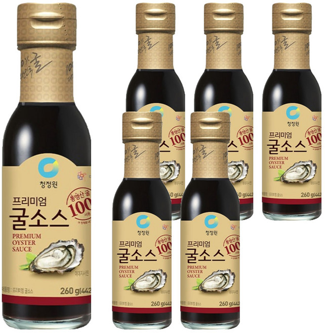청정원 프리미엄 굴 소스, 260g, 6개