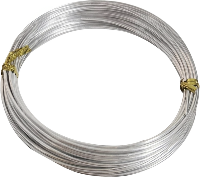 手工藝彩色鐵絲 1.5mm, 銀色, 1個