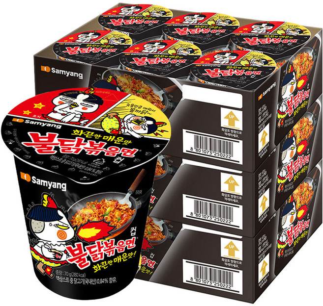 Buldak Ramen 杯裝火辣雞肉風味鐵板炒麵, 18入