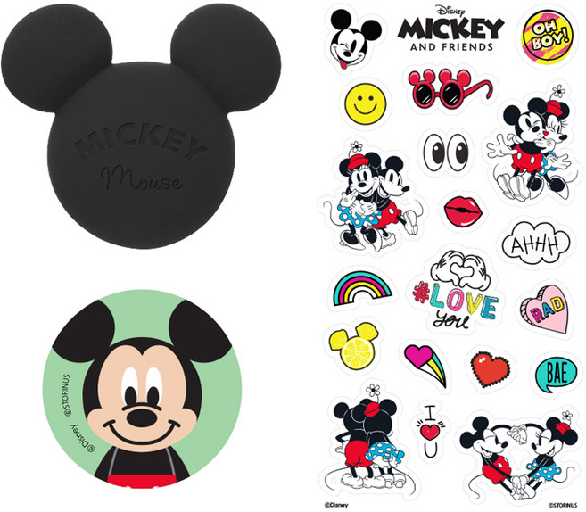디즈니 팝톡플러스 페이스 팝톡 + 인쇄 팝톡 + 스티커 세트, 미키 심볼, 1세트