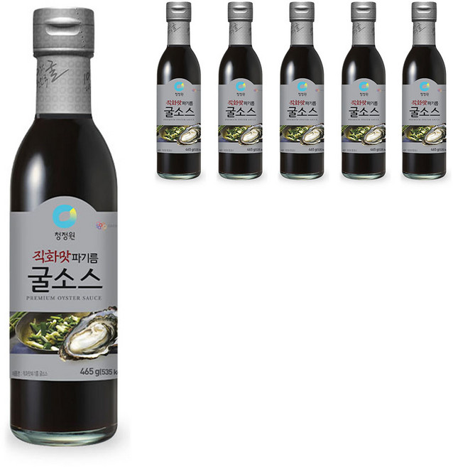 청정원 직화맛 파기름 굴소스, 465g, 6개
