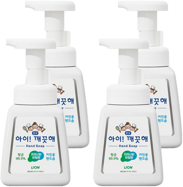 아이깨끗해 키친용 핸드솝, 4개