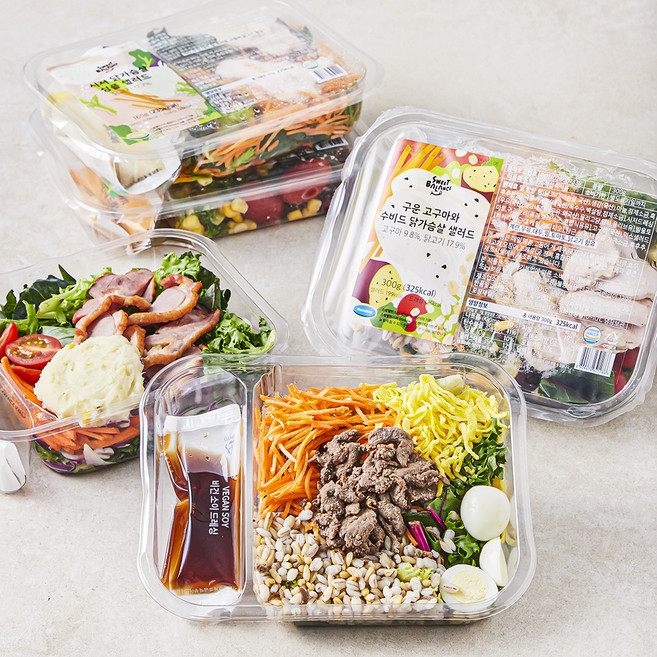 스윗밸런스 입터짐 방지 식단관리 샐러드 세트 1185g, 1.185kg, 1세트