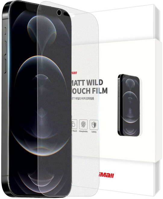 아이몰 지문방지 저반사 매트 코팅 9H 강화유리 액정 보호필름, 1개