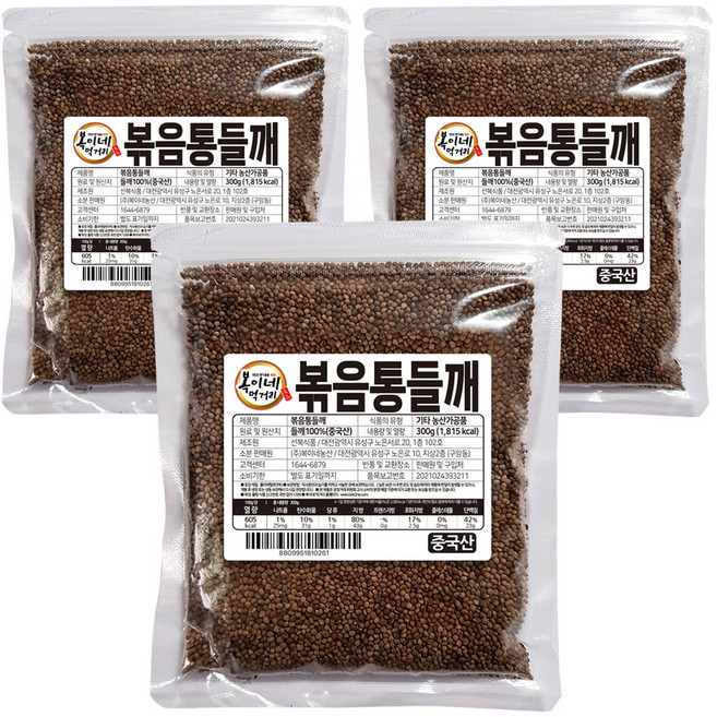 복이네먹거리 볶음 통들깨, 300g, 3개
