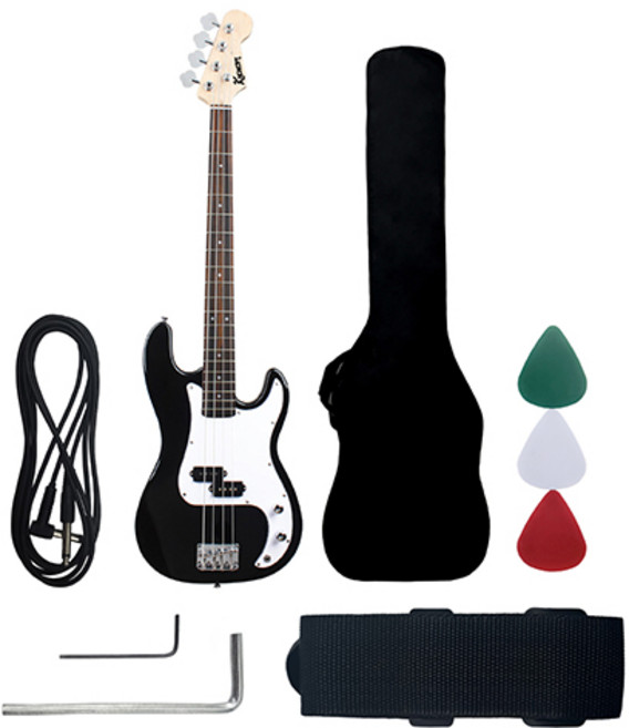 코네임 입문 연주용 베이스 기타, 2W017BK11, 블랙, 1개