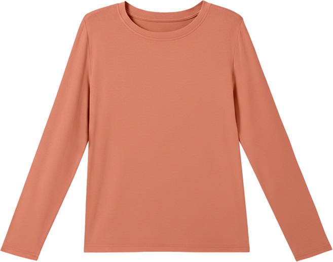 撞色拉格蘭長袖打底衫