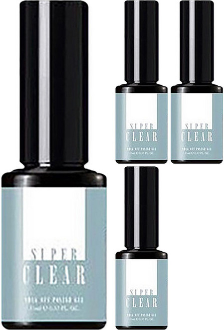 그라시아재팬 슈퍼클리어 탑 젤, 투명, 4개, 11ml