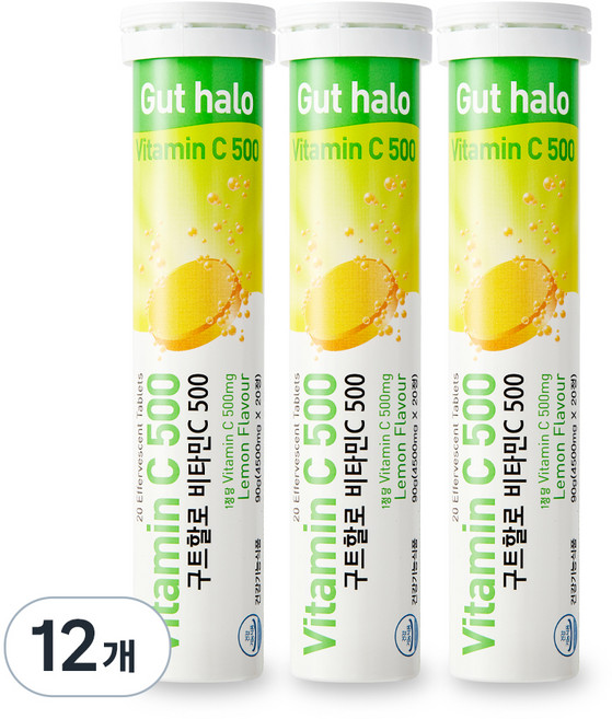 구트할로 비타민C 500, 20정, 12개