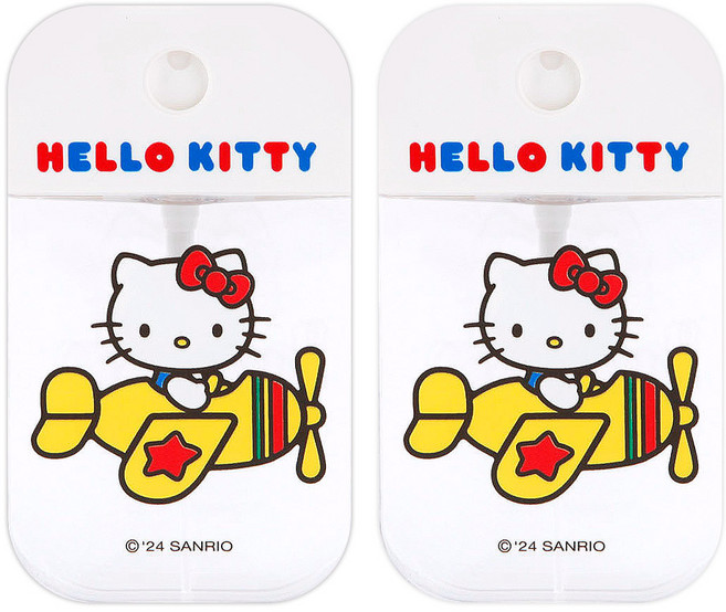 뷰티홈 산리오 포켓 스프레이 용기 50ml, 2개, 헬로키티 비행기