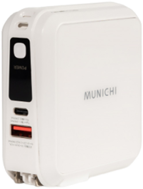 MUNICHI 沐尼黑 能量Q寶行動電源 10000mAh Type-C/USB, MR.100, 雲朵白