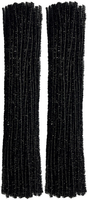 만들하비 칼라 색상 재단 가는 모루 털 철사 끈 반짝이 크리스마스 트리, 02 반짝블랙, 200개
