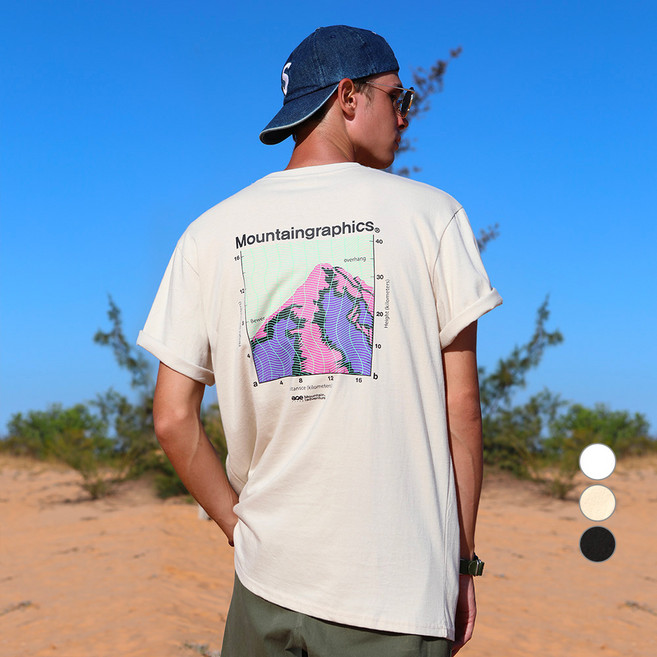 플루크 남녀공용 통기성 마운틴 앨티머터 반팔 티셔츠 FST147