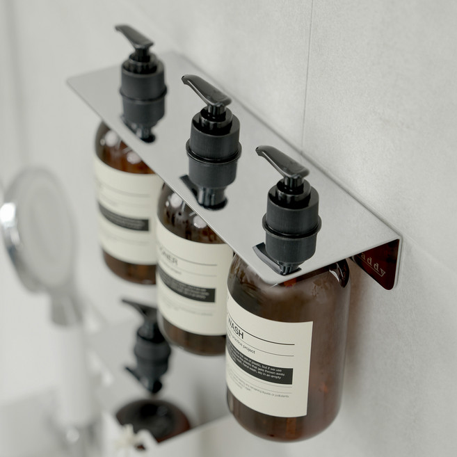 에빈 캐디디자인 오코리븐 스테인리스 304 공중부양 디스펜서 홀더 3구 CDOD03, Chrome Silver, 1개