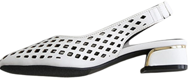 단골언니 여성용 금장굽 펀칭 루비아 슬링백