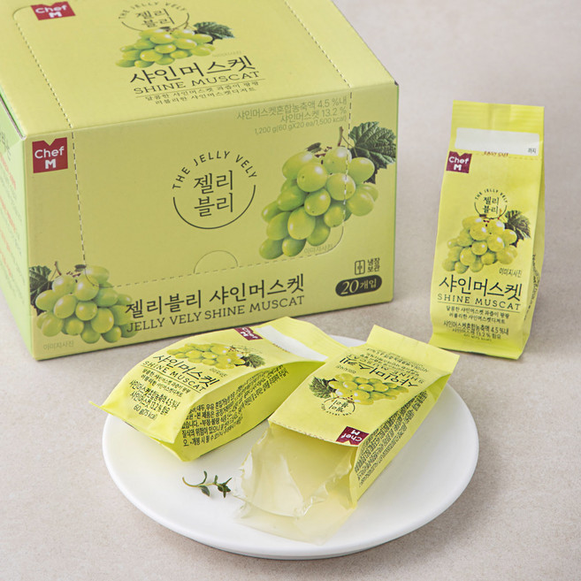 쉐프엠 젤리블리 샤인머스켓, 60g, 20개입, 1개