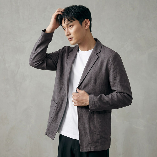 Atelic Homme 男士 André 亞麻休閒長袖外套 10041