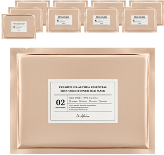 닥터엘시아 에센셜 스킨 컨디셔널 실크마스크 28g, 1개입, 10개