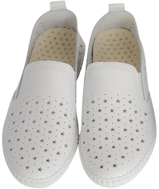 쿠키세븐 스타 펀칭 레더 슬립온 P6473