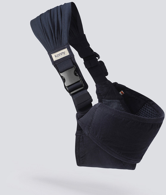 코니 유아용 듀얼 서포트 코듀로이 힙시트, 네이비