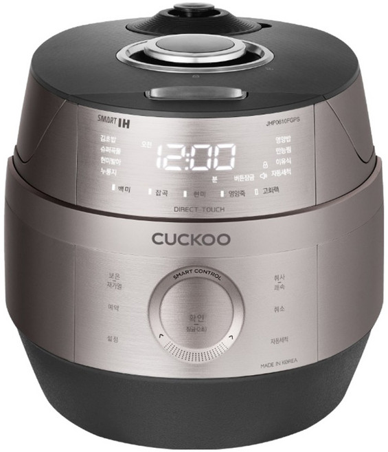 CUCKOO 福庫 IH 電子壓力鍋 6人份, 優雅粉銀, CRP-JHP0610FGPS