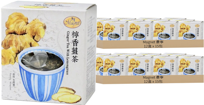 Magnet 曼寧 檸香薑茶, 3g, 15包, 24盒