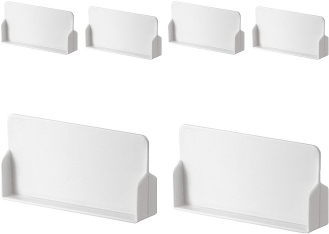 抽屜組合收納盒 分隔板 2個, 3組, 白色, 2層